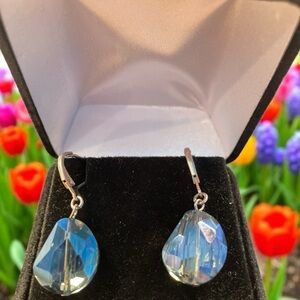 Smokey Glass Drop Earrings
